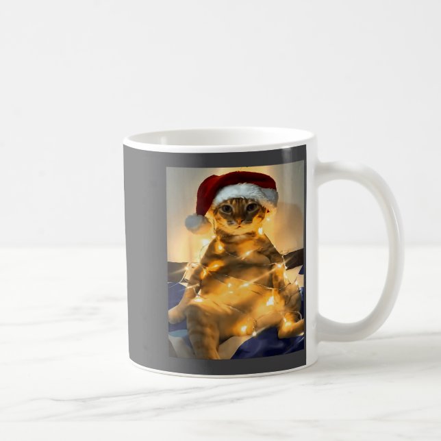 Mug Funny Cat Christmas Meme Shirt Cute Holiday Meme C (Droite)