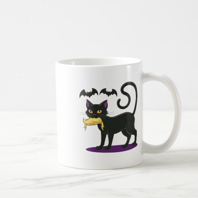 Mug Funny Cat Halloween élection de vote 2024 États-Un (Droite)