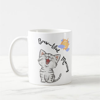Mug Funny Cat Morning Brew Cup