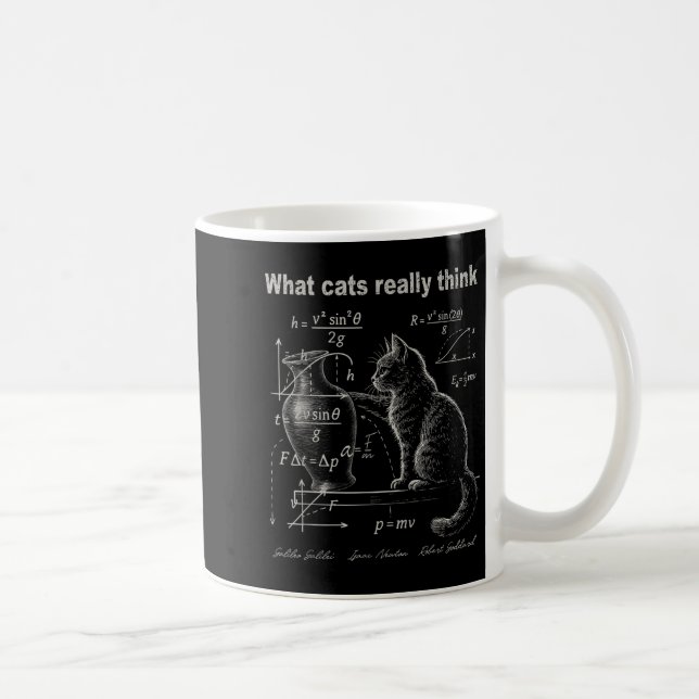 Mug Funny Chat Physique Humour Design Ce que les chats (Droite)