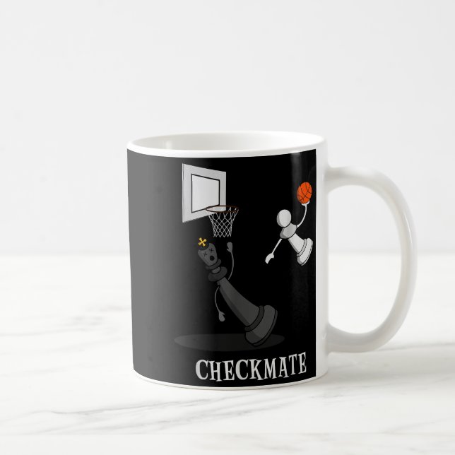 Mug Funny Checkmate Chess Basketball Game Board King P (Droite)