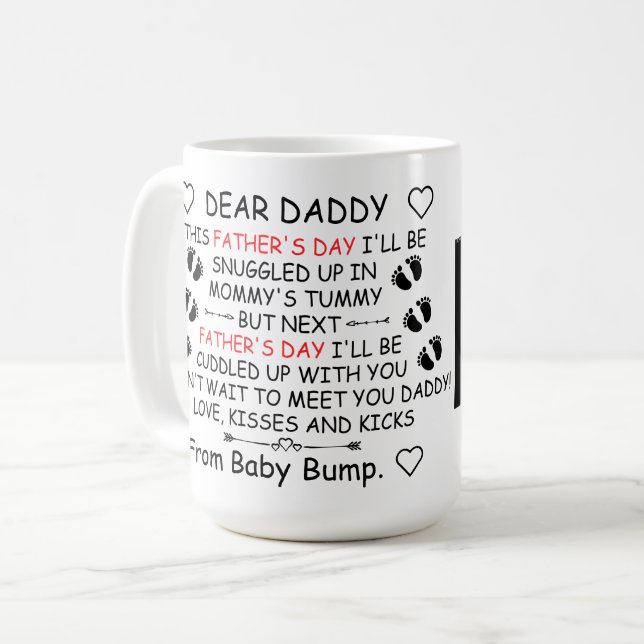 Mug Funny Cher papa Fête des pères photo personnalisée (Devant gauche)
