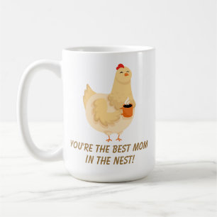 Mug Funny Chicken Hen Maman Humour Meilleur salut stup