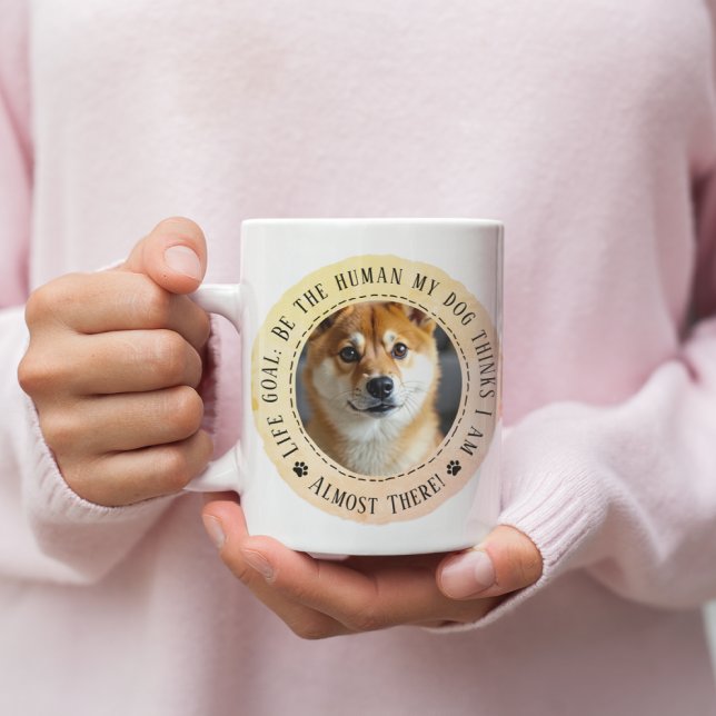 Mug Funny chien amoureux cadeau objectif de vie (Créateur téléchargé)