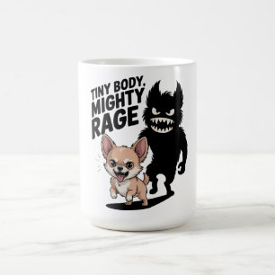 Mug Funny Chihuahua Chien "Petit Corps, Puissant Âge"