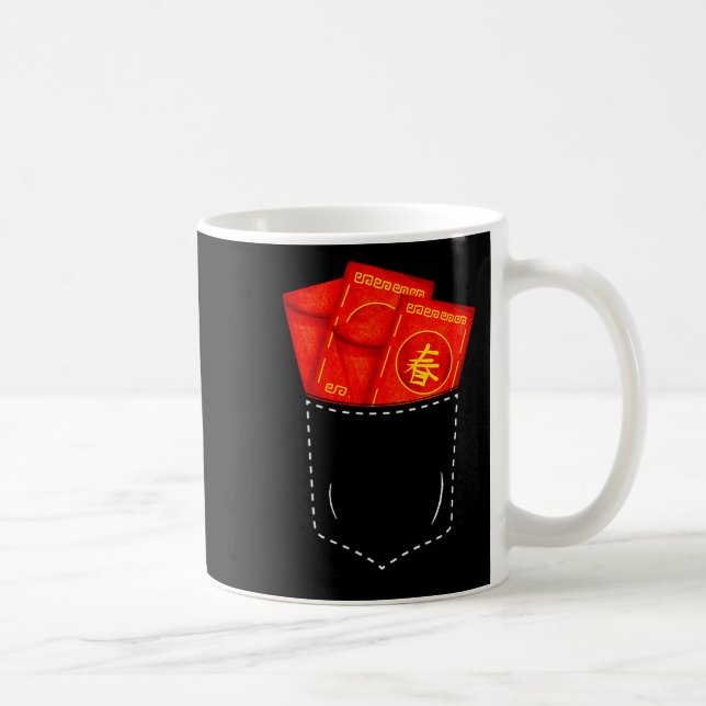 Mug Funny Chinese New Year Fake Cket Red Envelopes Luc (Droite)