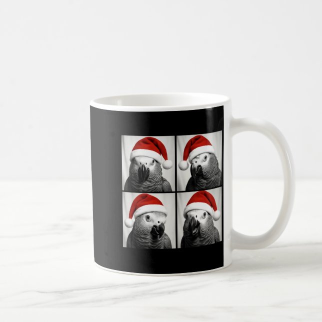 Mug Funny Christmas African G Parrot Santa Photo Booth (Droite)