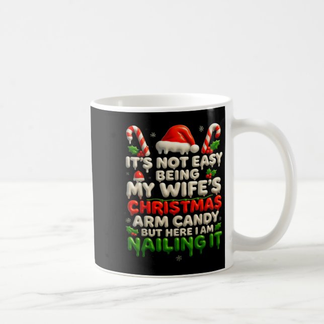 Mug Funny Christmas Arm Candy Husband Holiday Couple H (Droite)