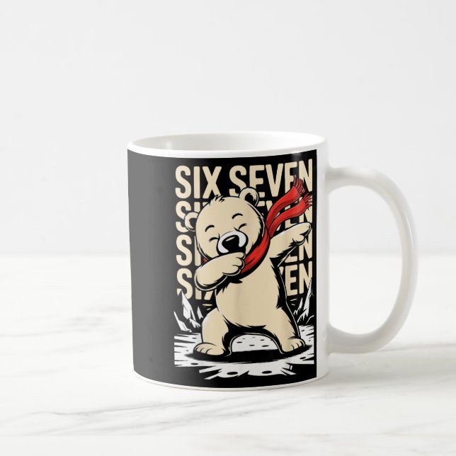 Mug Funny Christmas Bear Dabbing Xmas Dab Six Seven 67 (Droite)