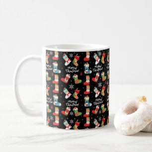 Mug Funny Christmas Chaussettes Motif