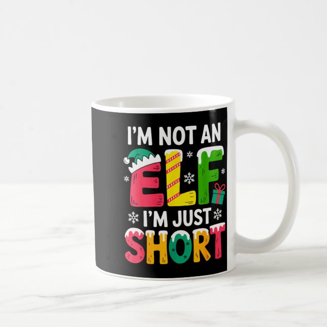 Mug Funny Christmas Family Pajamas I'm Not An Elf I'm  (Droite)