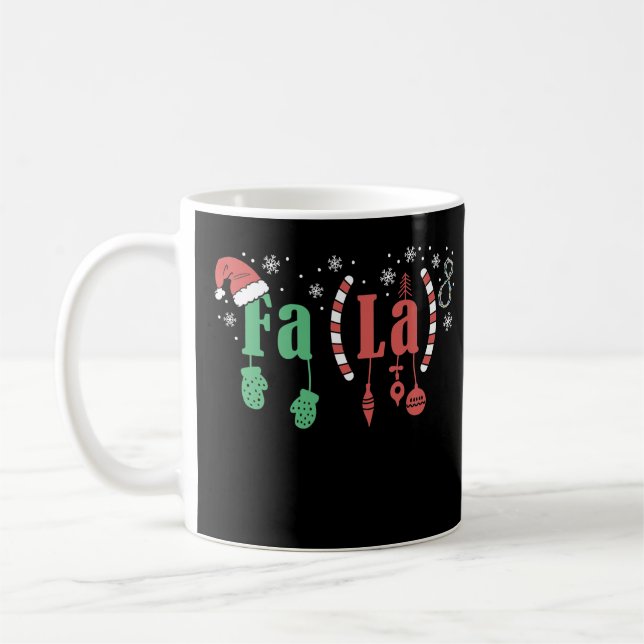 Mug Funny Christmas Math Enseignant Fa La8 Equations F (Gauche)