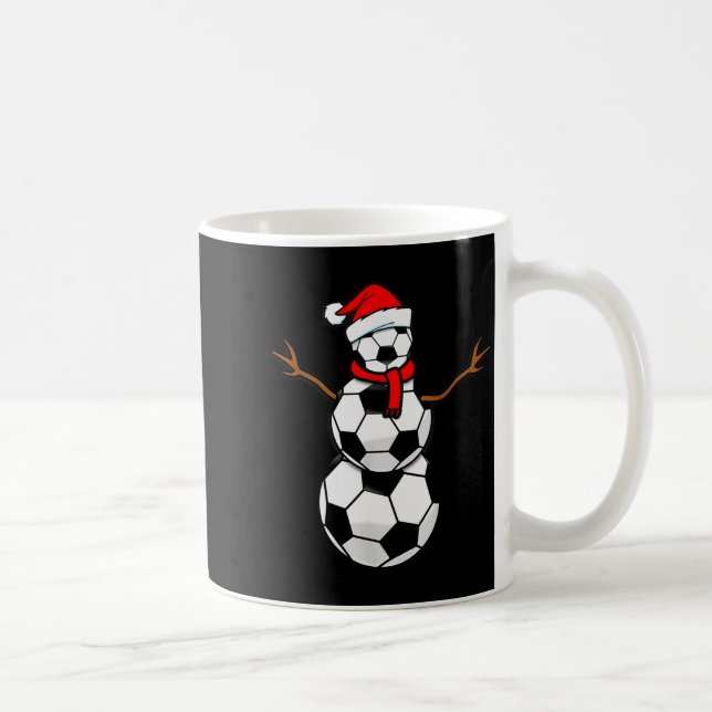 Mug Funny Christmas Soccer Santa Snowman  (Droite)