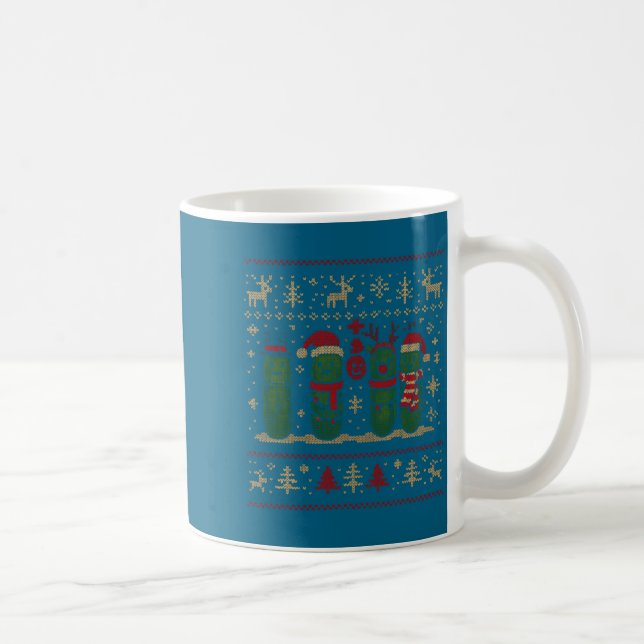Mug Funny Ckles Christmas Lights Santa Hat Xmas Ugly S (Droite)