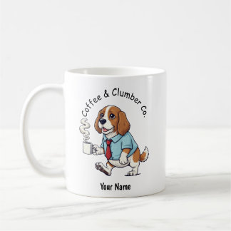Mug Funny Clumber Spaniel Dog Business Suit Coffee