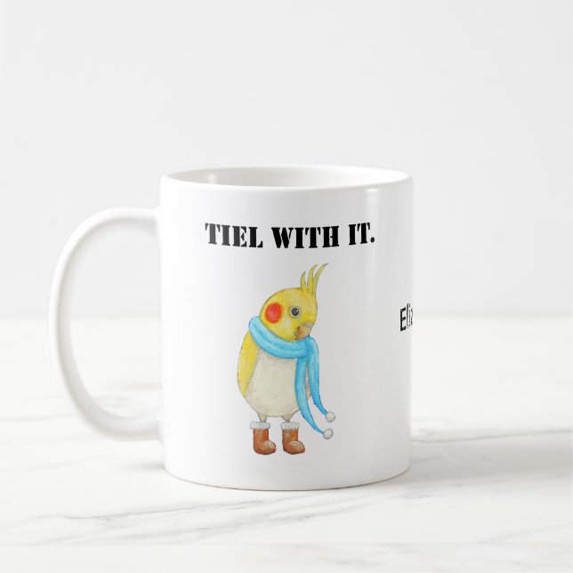 Mug Funny Cockatiel Lover Perroquet-Cadeau Budgie Para (Gauche)