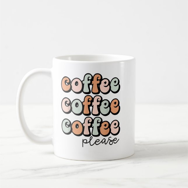 Mug Funny Coffee Saying for Women Caffeine Cute Coffee (Gauche)
