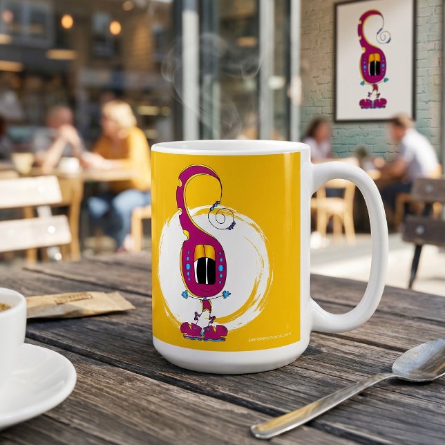 Mug Funny, Colorful, Quirky, Cartoon Character (Take a look at this very cool cartoon character mug!)