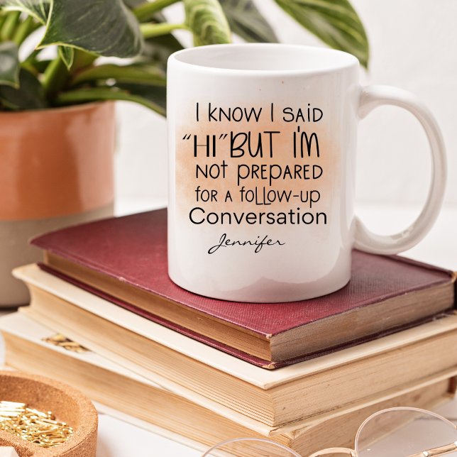 Mug Funny Conversation Office Personnalisé (Créateur téléchargé)