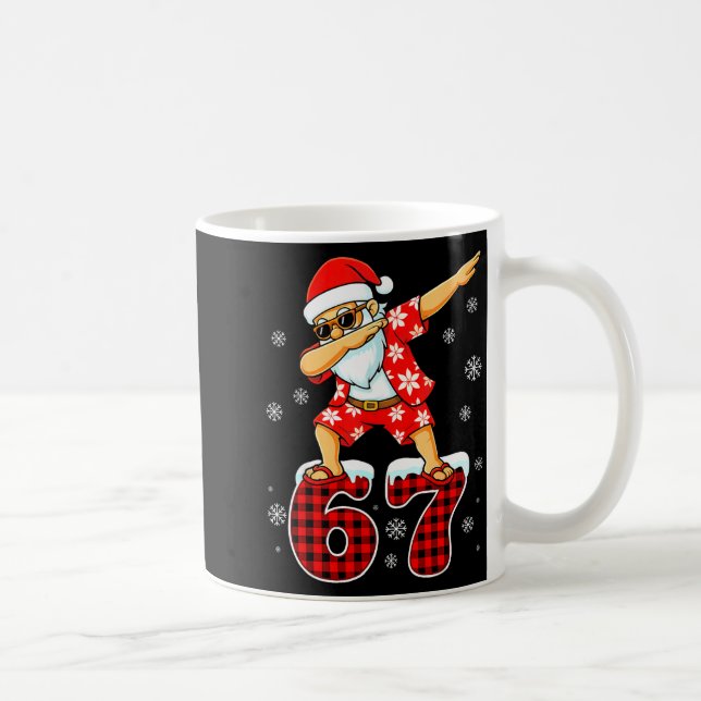 Mug Funny Cool Dabbing Santa Hawaii 67 Meme Christmas  (Droite)