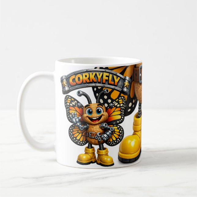 Mug Funny Corky Fly (Gauche)