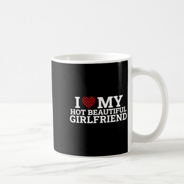 Mug Funny Couple Matching I Love My Hot Beautiful Girl (Droite)