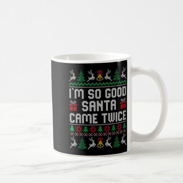 Mug Funny Couple Ugly Christmas Sweater For Men Women  (Droite)