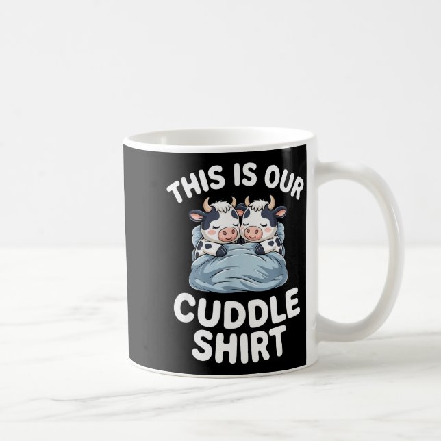 Mug Funny Cow Couple Idea This Is Our Cuddle  (Droite)