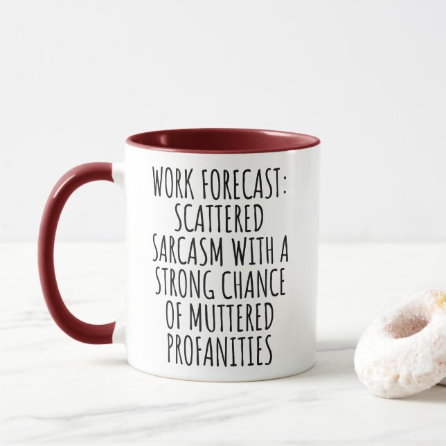 Mug Funny Coworker Gift No Crisis Allowed Funny Work  (Avec donut)