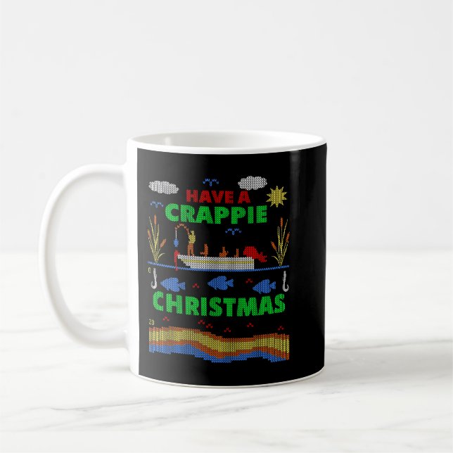 Mug Funny Crappie Fishing Ugly Christmas Sweat Party (Gauche)