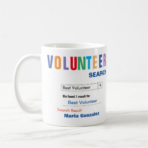 Mug Funny Custom Best Volunteer Cadeau