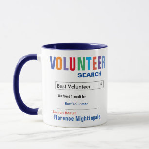 Mug Funny Custom Best Volunteer Cadeau