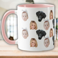 Funny Custom Face Photo Famille Face 3 Photos