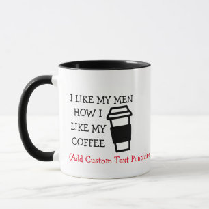 Mug Funny Custom Text Puns Café Amateurs de caféine