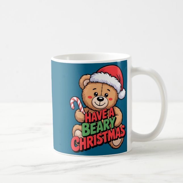 Mug Funny Cute Bear Pun Holiday Xmas Have A Beary Chri (Droite)