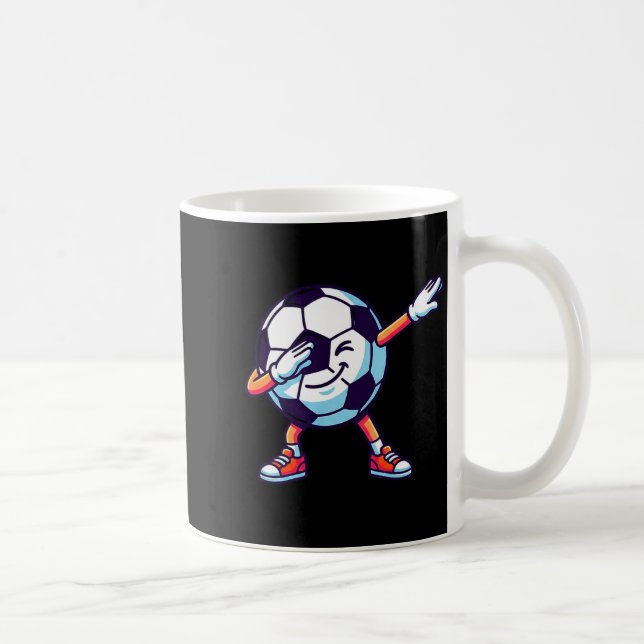 Mug Funny Dabbing Soccer Ball Cartoon Srt Gift Kids Bo (Droite)