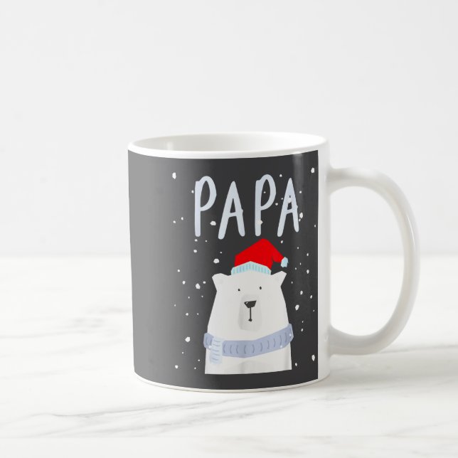 Mug Funny Dad Bear Christmas Saint Hat Couples Family  (Droite)