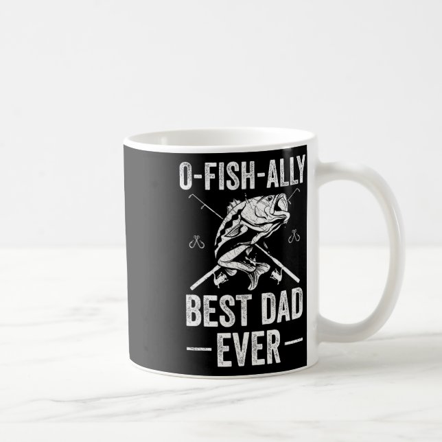 Mug Funny Dad Fish B Fishing Father  (Droite)