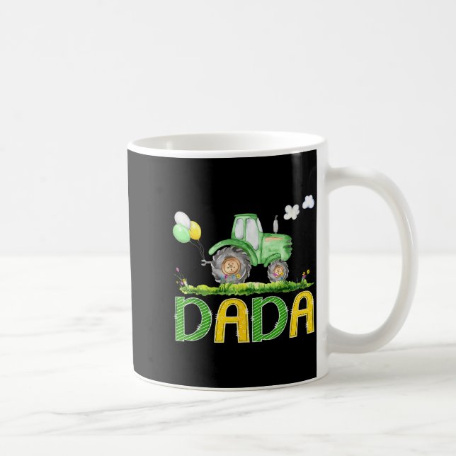 Mug Funny Dada Birthday Boy Tractor Farm Truck Matchin (Droite)