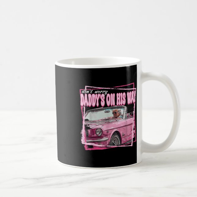 Mug Funny Daddys Accueil Trump Pink 2024 Prenez l'Amér (Droite)