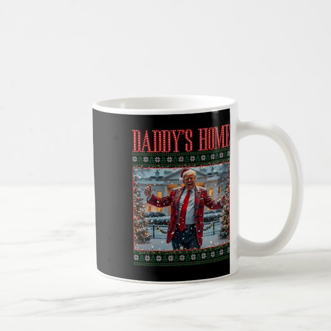 Mug Funny Daddy's Home Trump Ugly Noël Sweater Xm (Droite)