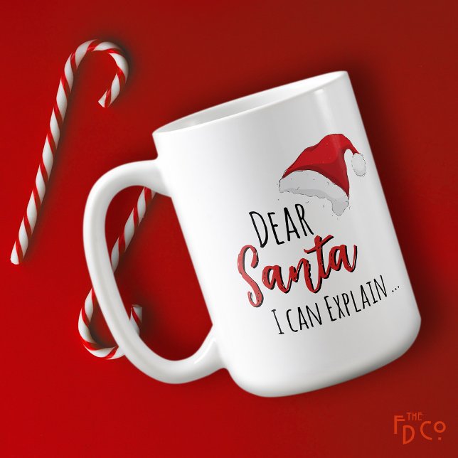 Mug Funny Dear Santa (I can Explain ...) Customizable  (Créateur téléchargé)
