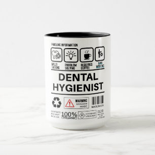 Mug Funny Dental Hygienist Handicap Information