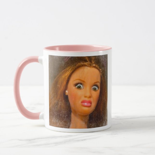 Mug Funny Disgusting Doll face Meme  (Gauche)