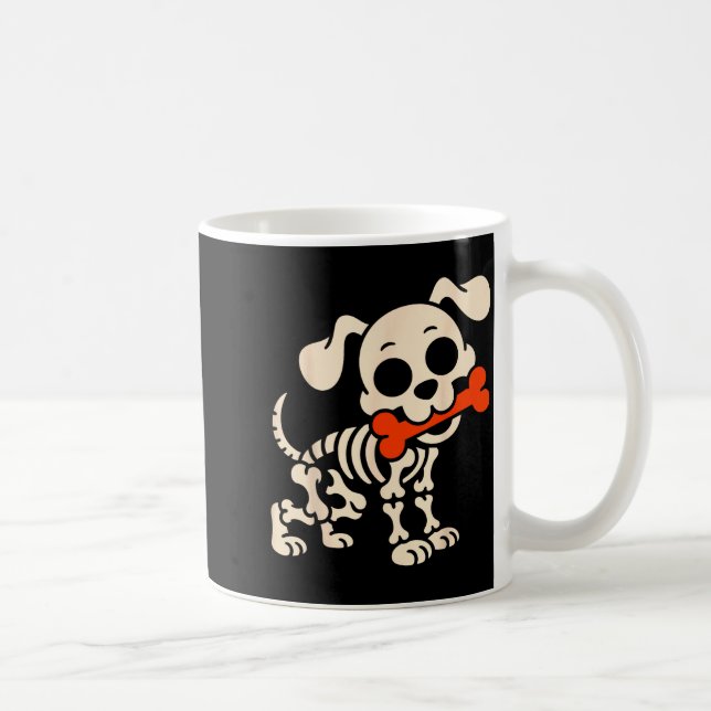 Mug Funny Dog Halloween Skeleton Costume Soky Season  (Droite)