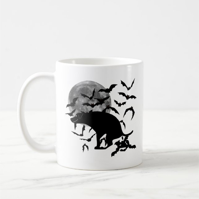 Mug Funny Dog Pooping Bats (Gauche)