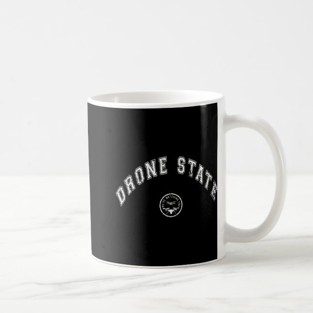 Mug Funny Drone State Flying Secret Drone New Jersey W (Droite)