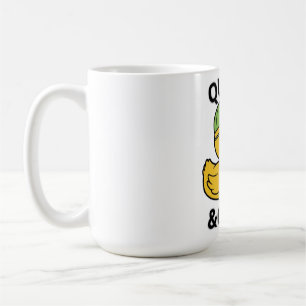 Mug Funny Duck Quack & Chill – Yellow Duck with Sungla