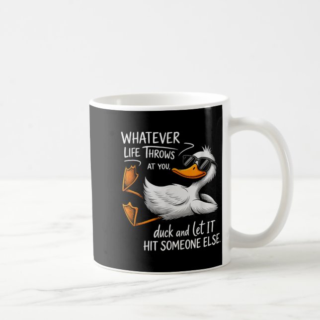 Mug Funny Duck Shirt Funny Quote Graphic Tees For Men  (Droite)