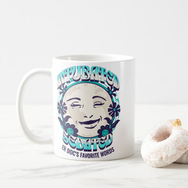 Mug Funny ER Doctor Personnaliser injectée (travail Mé (Avec donut)